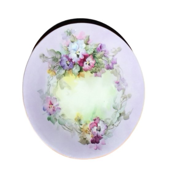 ๐ฝ๐ฝ Antique JP Limoges Porcelain Floral Plate ๐จโจ2 For$20 - Picture 1 of 6